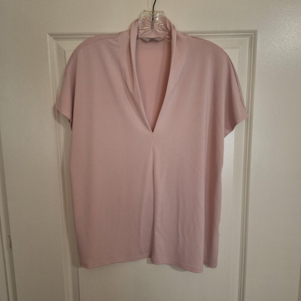 H&M Shawl Collar SS Modern Blouse